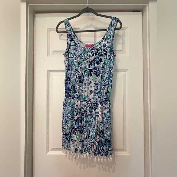 Lilly Pulitzer Floral Romper/Skort - Picture 1 of 15